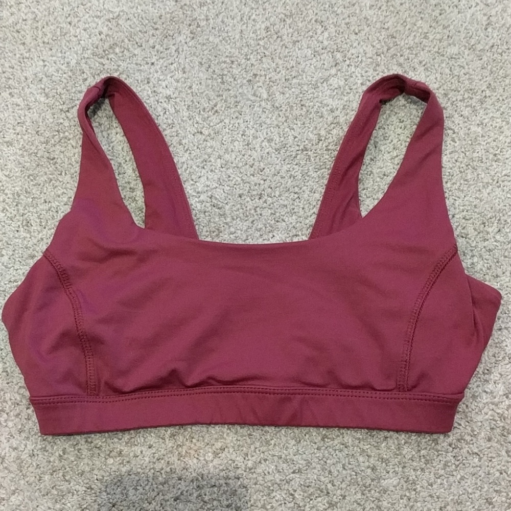 Maroon Sports Bra